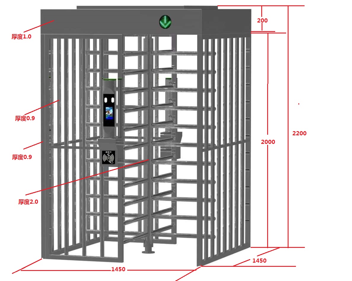 單通道全高閘 單通道全高閘